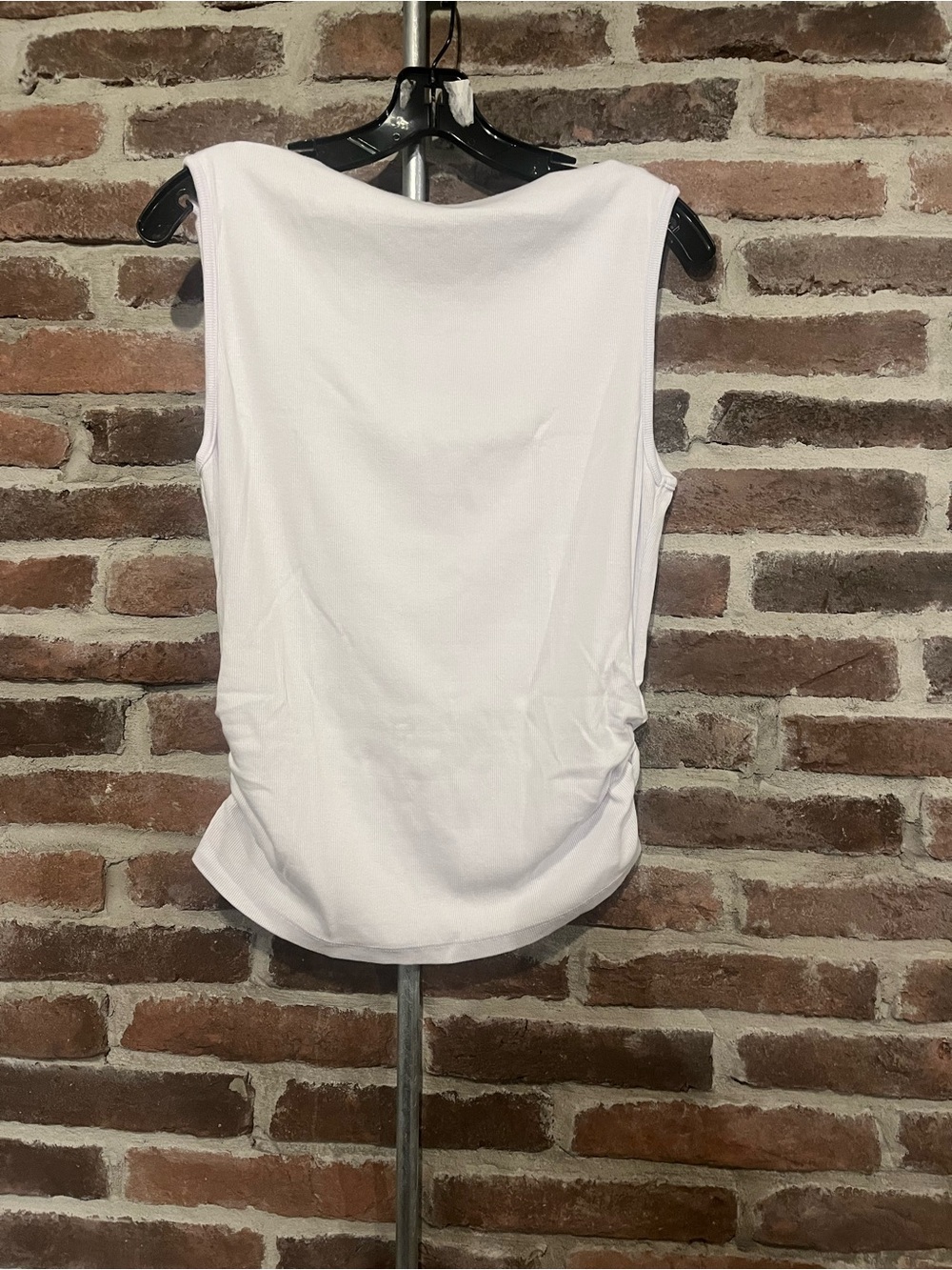Michael Stars White Coco Ruched Tank - Picture 3 of 14